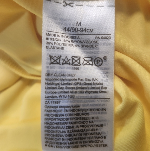 Banana Republic Dandelion Yellow Midi Dress With Matching Belt - Picture 4 of 9